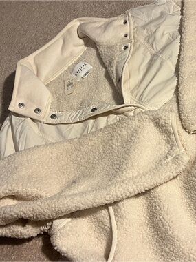 Aerie Cream Sherpa Fleece Jacket